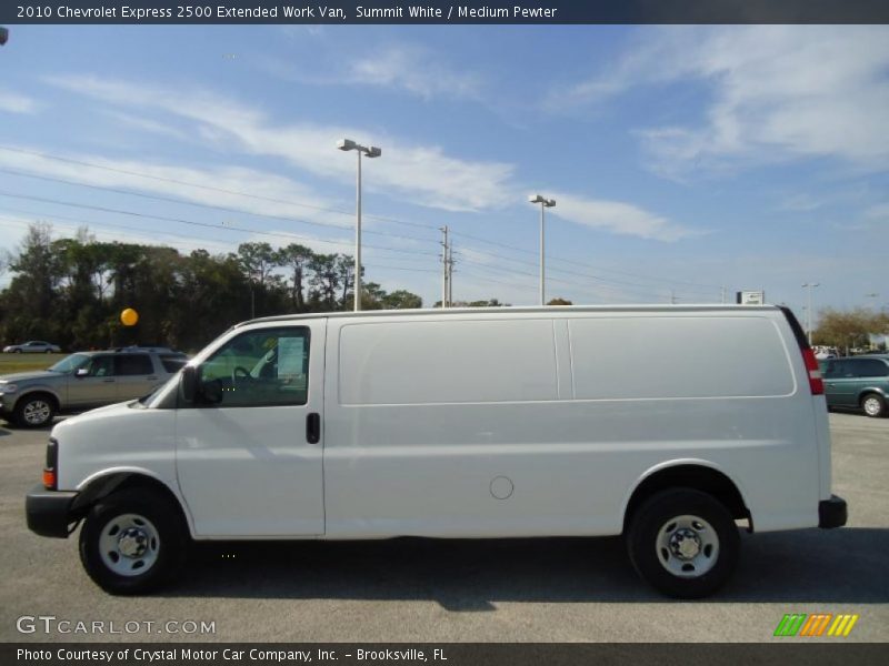  2010 Express 2500 Extended Work Van Summit White