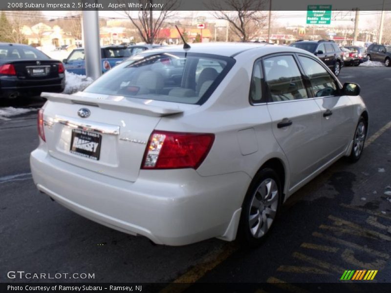 Aspen White / Ivory 2008 Subaru Impreza 2.5i Sedan