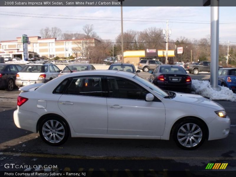 Satin White Pearl / Carbon Black 2008 Subaru Impreza WRX Sedan