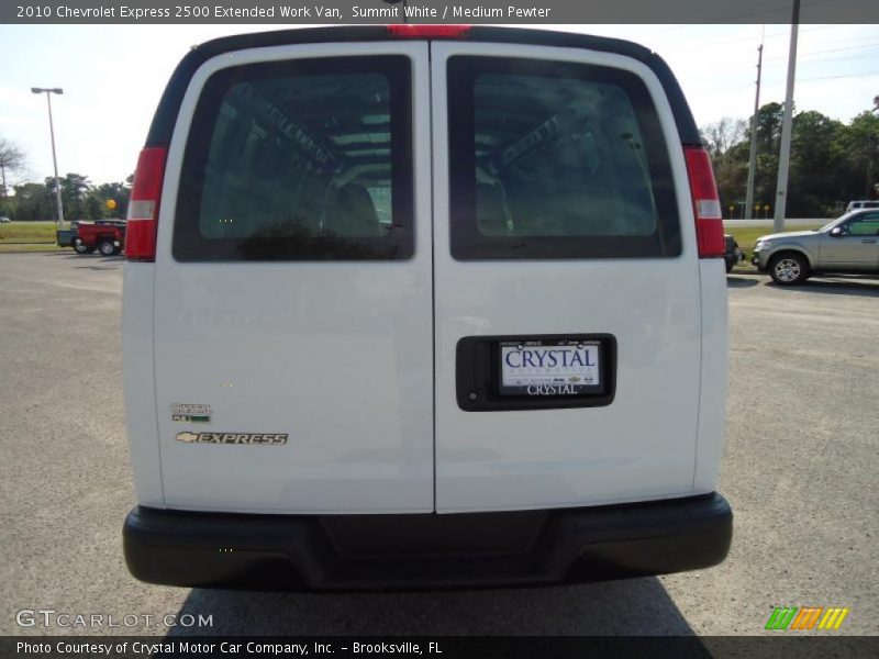 Summit White / Medium Pewter 2010 Chevrolet Express 2500 Extended Work Van