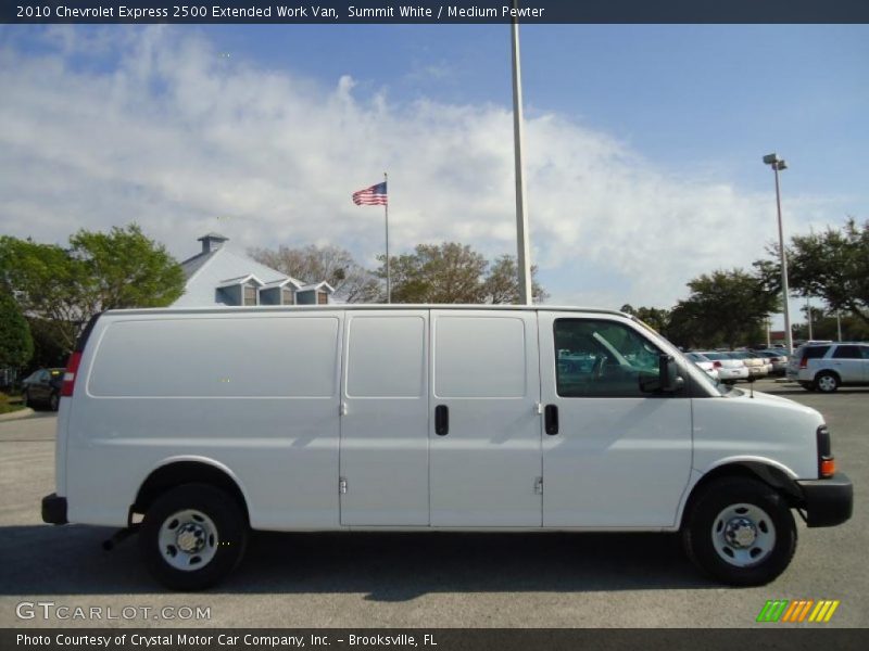 Summit White / Medium Pewter 2010 Chevrolet Express 2500 Extended Work Van