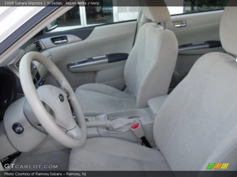 Aspen White / Ivory 2008 Subaru Impreza 2.5i Sedan