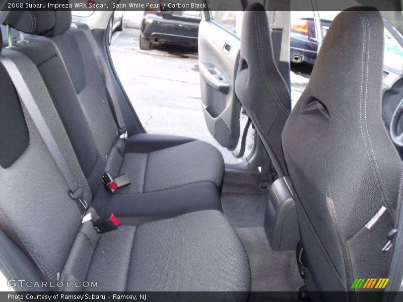 Satin White Pearl / Carbon Black 2008 Subaru Impreza WRX Sedan