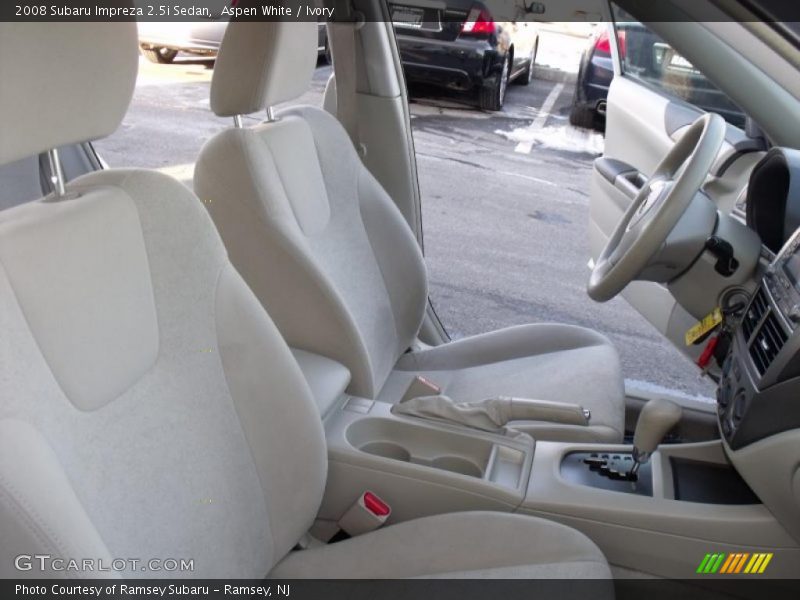 Aspen White / Ivory 2008 Subaru Impreza 2.5i Sedan