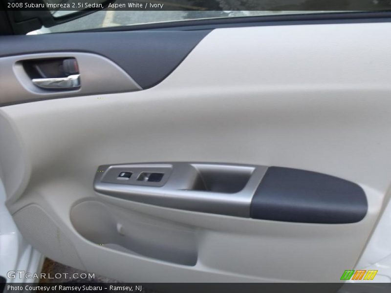 Aspen White / Ivory 2008 Subaru Impreza 2.5i Sedan