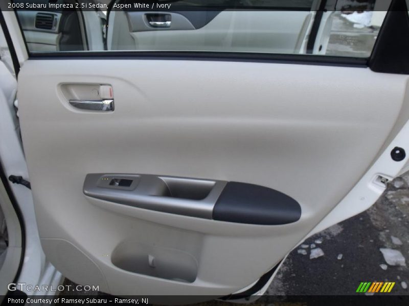 Aspen White / Ivory 2008 Subaru Impreza 2.5i Sedan