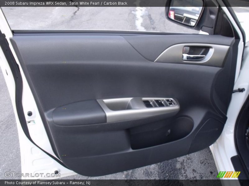 Satin White Pearl / Carbon Black 2008 Subaru Impreza WRX Sedan