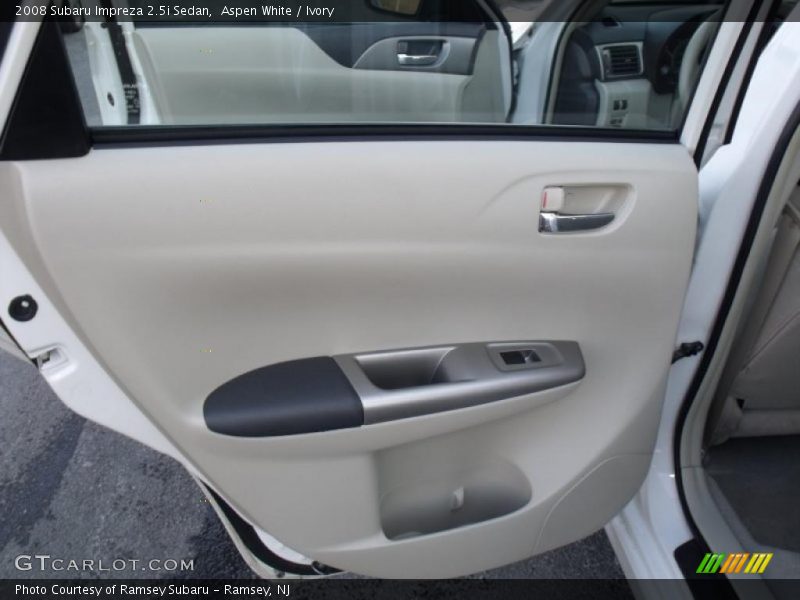 Aspen White / Ivory 2008 Subaru Impreza 2.5i Sedan