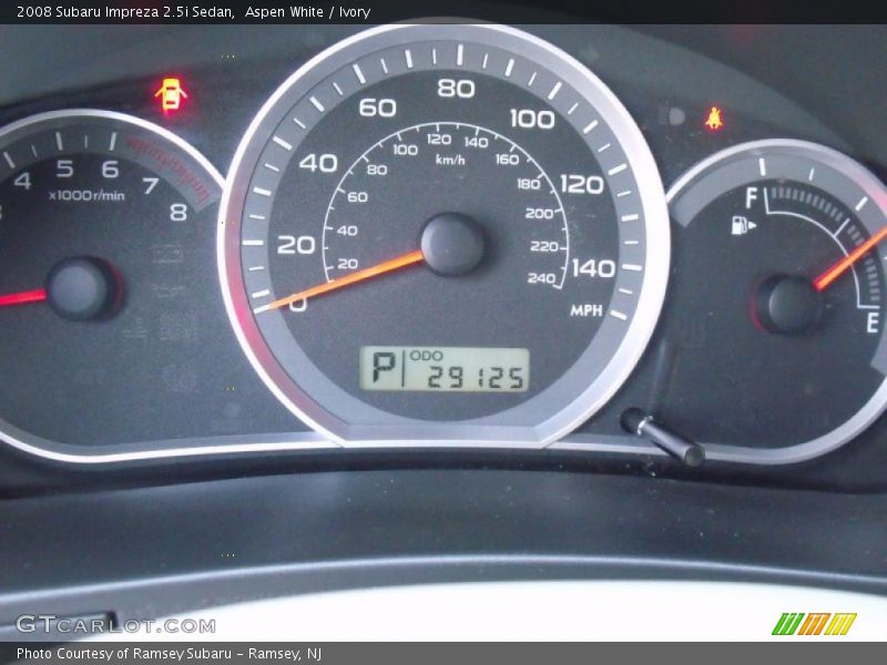 Aspen White / Ivory 2008 Subaru Impreza 2.5i Sedan