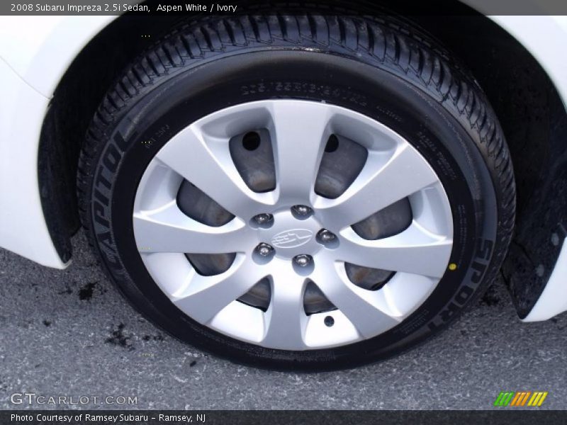 Aspen White / Ivory 2008 Subaru Impreza 2.5i Sedan