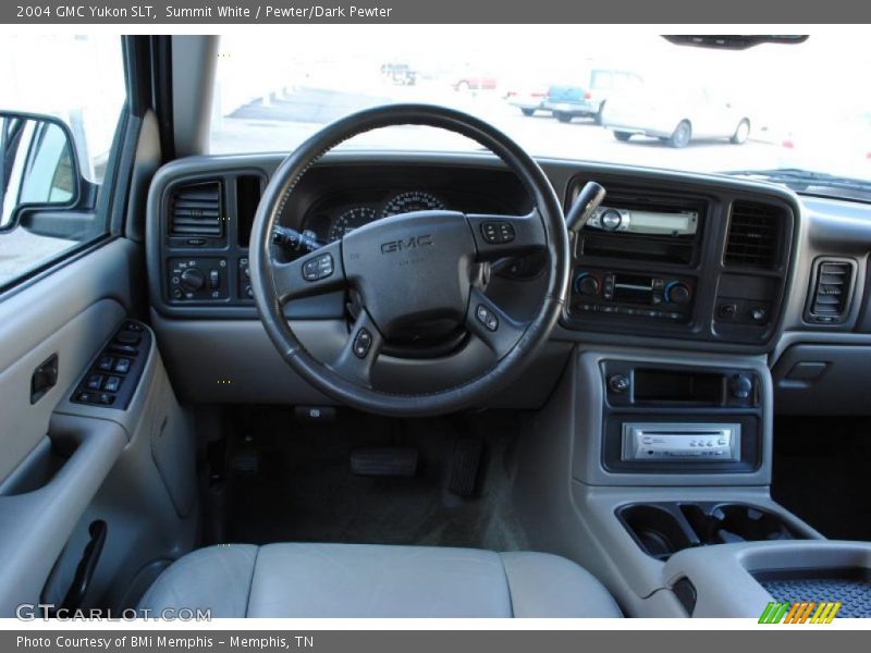 Summit White / Pewter/Dark Pewter 2004 GMC Yukon SLT