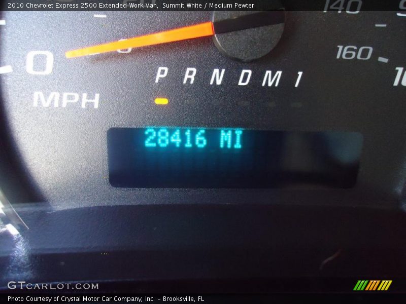 Summit White / Medium Pewter 2010 Chevrolet Express 2500 Extended Work Van