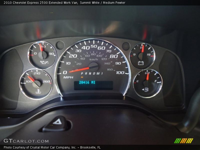 Summit White / Medium Pewter 2010 Chevrolet Express 2500 Extended Work Van