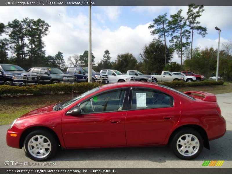 Blaze Red Pearlcoat / Taupe 2004 Dodge Neon SXT