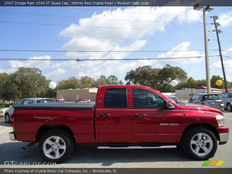 Inferno Red Crystal Pearl / Medium Slate Gray 2007 Dodge Ram 1500 ST Quad Cab