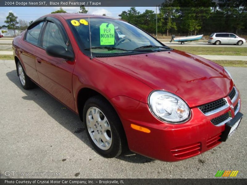 Blaze Red Pearlcoat / Taupe 2004 Dodge Neon SXT