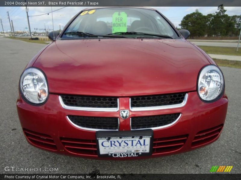 Blaze Red Pearlcoat / Taupe 2004 Dodge Neon SXT