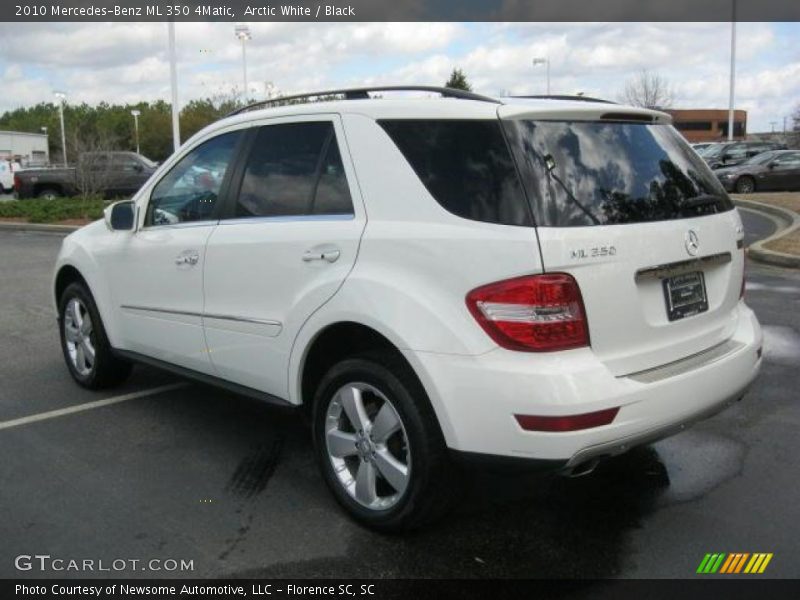 Arctic White / Black 2010 Mercedes-Benz ML 350 4Matic