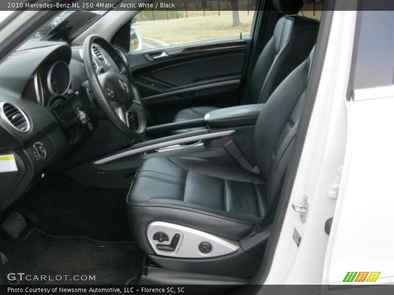 Arctic White / Black 2010 Mercedes-Benz ML 350 4Matic