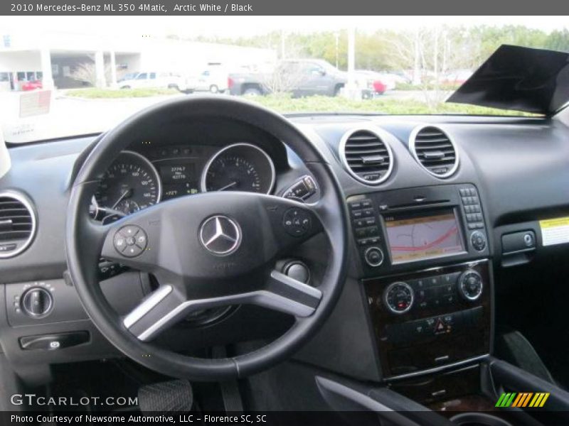 Arctic White / Black 2010 Mercedes-Benz ML 350 4Matic