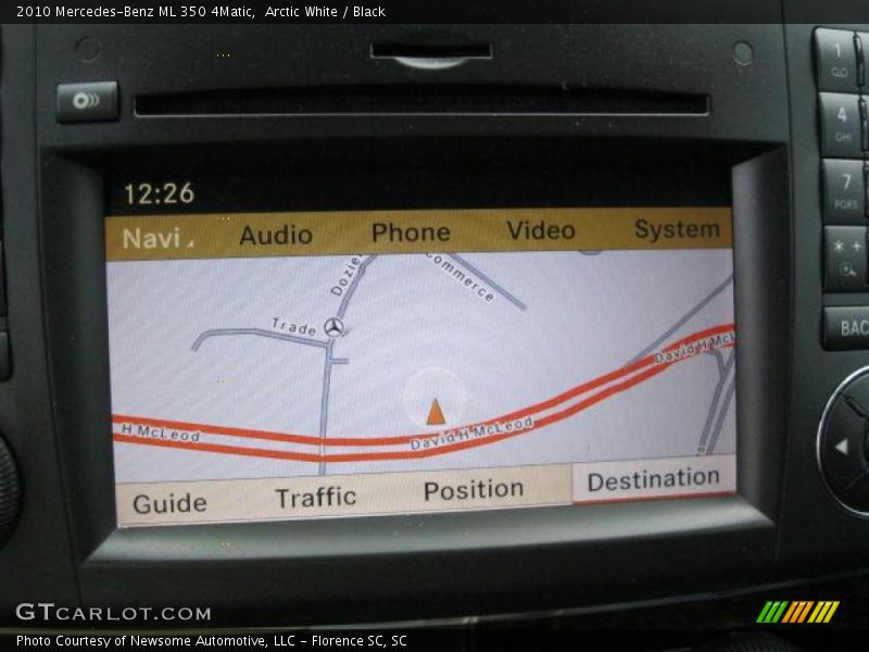 Arctic White / Black 2010 Mercedes-Benz ML 350 4Matic
