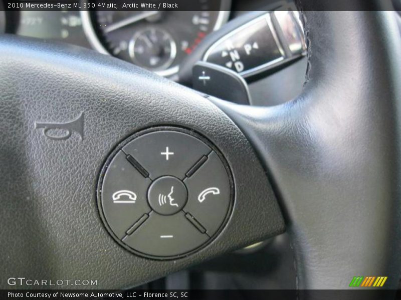 Arctic White / Black 2010 Mercedes-Benz ML 350 4Matic