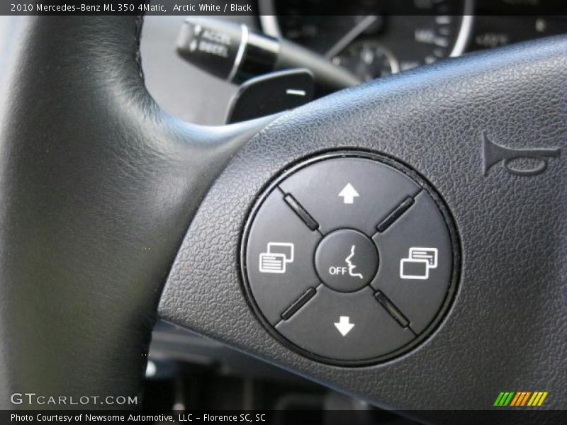 Arctic White / Black 2010 Mercedes-Benz ML 350 4Matic