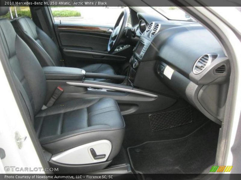 Arctic White / Black 2010 Mercedes-Benz ML 350 4Matic