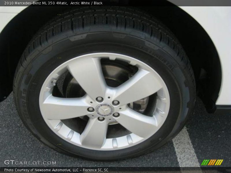 Arctic White / Black 2010 Mercedes-Benz ML 350 4Matic