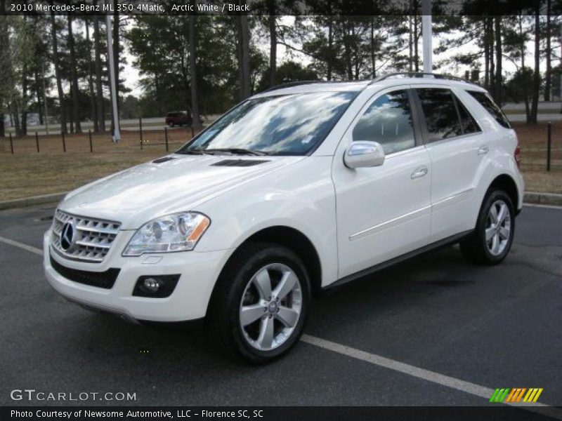 Arctic White / Black 2010 Mercedes-Benz ML 350 4Matic