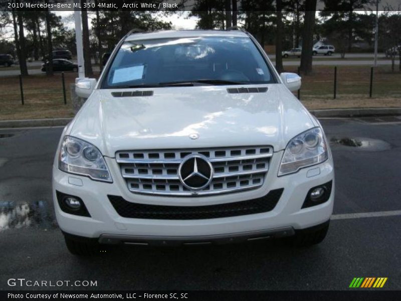 Arctic White / Black 2010 Mercedes-Benz ML 350 4Matic