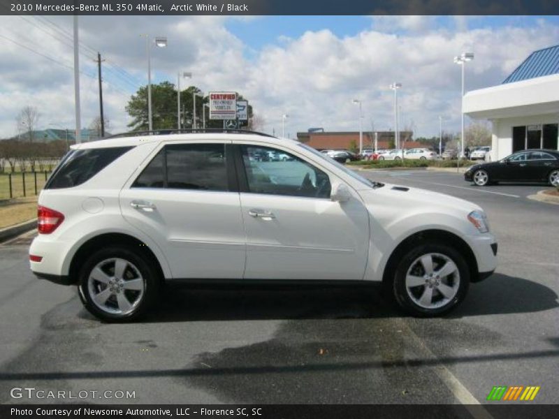 Arctic White / Black 2010 Mercedes-Benz ML 350 4Matic