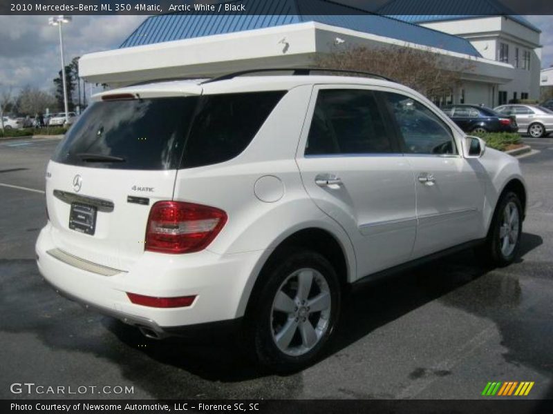 Arctic White / Black 2010 Mercedes-Benz ML 350 4Matic