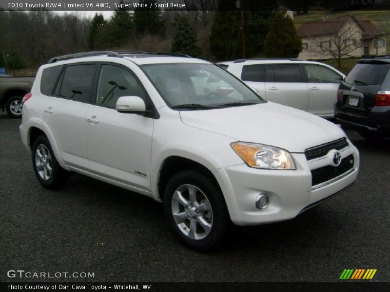 Super White / Sand Beige 2010 Toyota RAV4 Limited V6 4WD