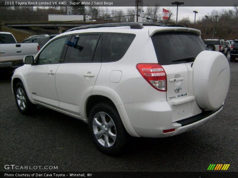 Super White / Sand Beige 2010 Toyota RAV4 Limited V6 4WD