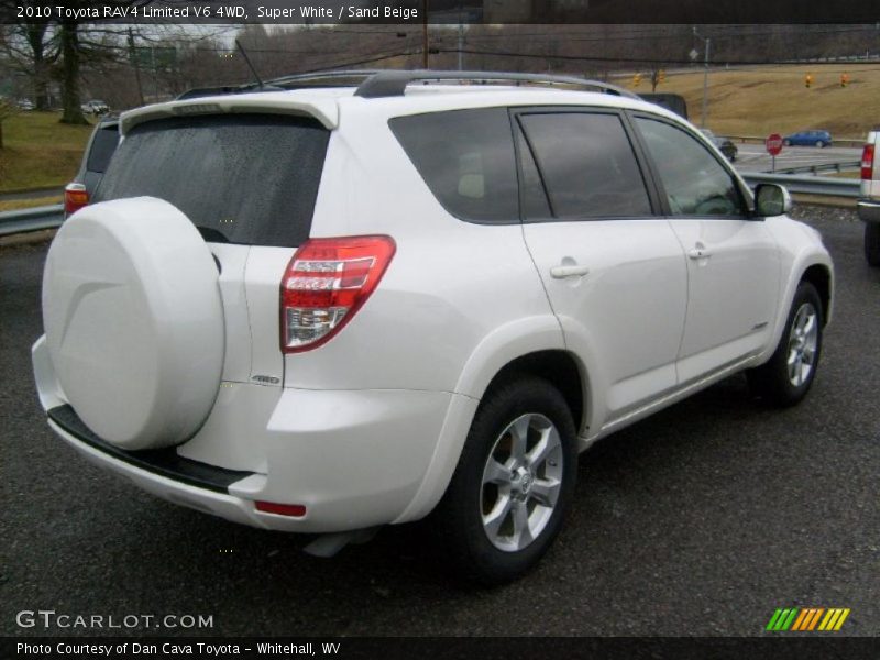 Super White / Sand Beige 2010 Toyota RAV4 Limited V6 4WD