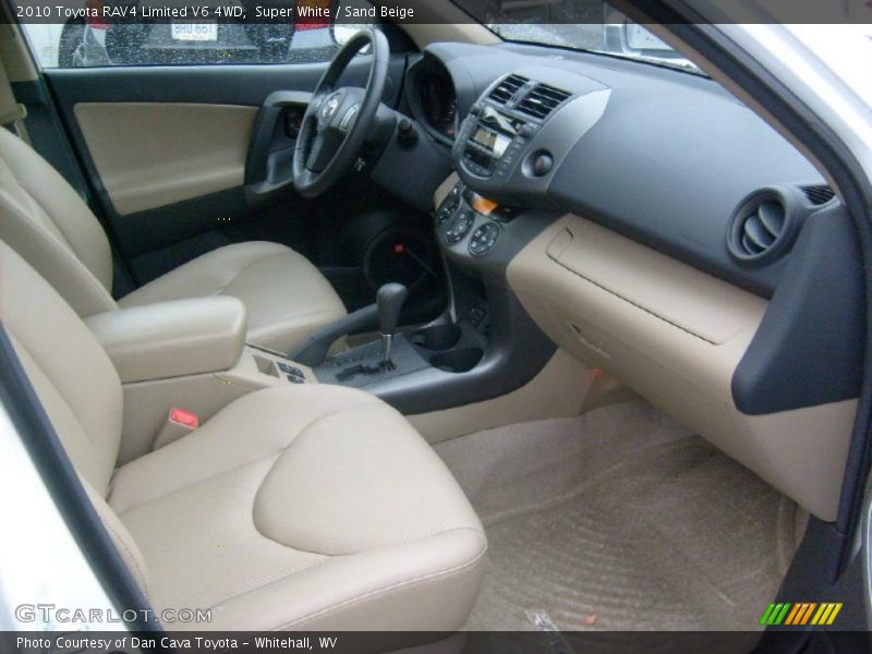Super White / Sand Beige 2010 Toyota RAV4 Limited V6 4WD