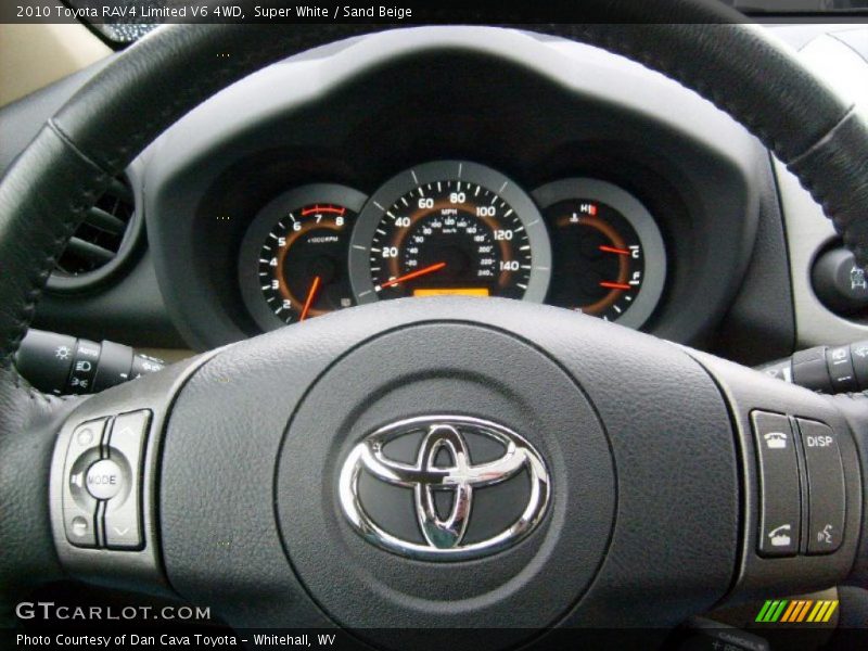 Super White / Sand Beige 2010 Toyota RAV4 Limited V6 4WD
