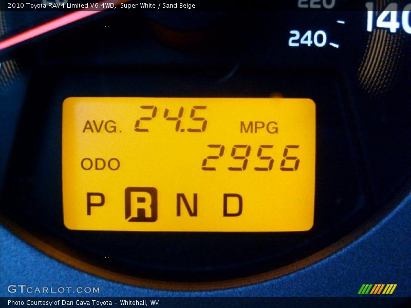 Super White / Sand Beige 2010 Toyota RAV4 Limited V6 4WD