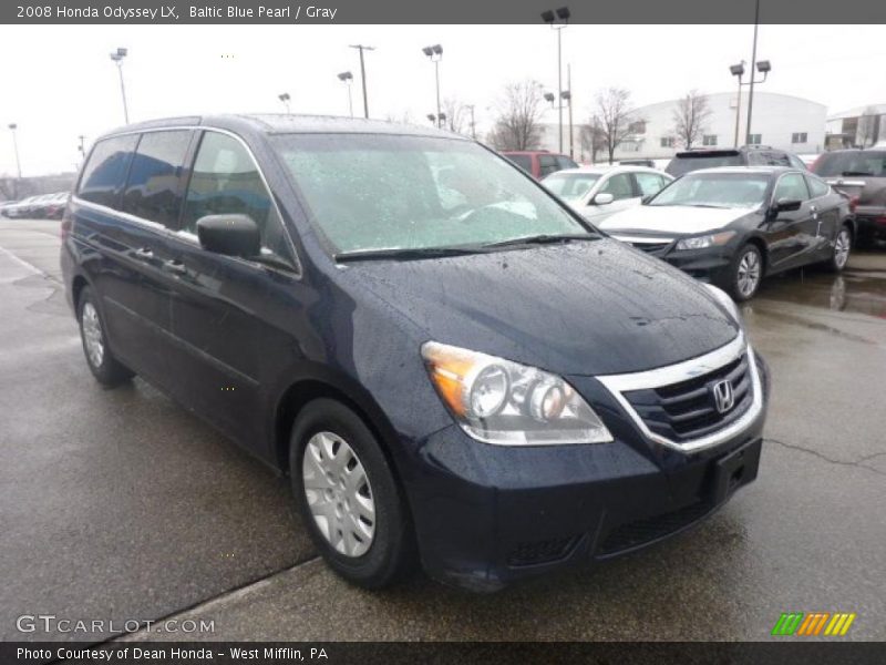 Baltic Blue Pearl / Gray 2008 Honda Odyssey LX