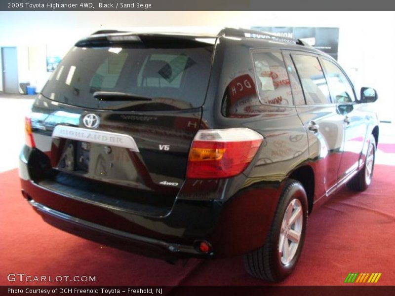 Black / Sand Beige 2008 Toyota Highlander 4WD