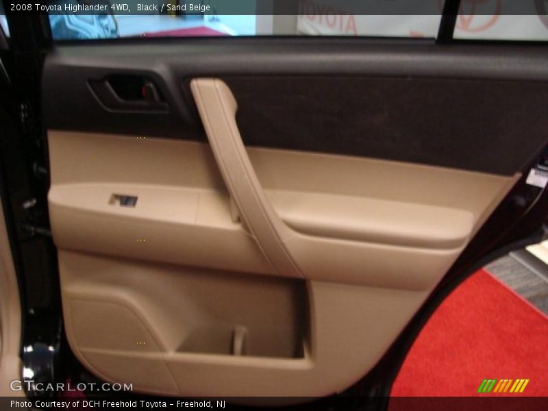 Black / Sand Beige 2008 Toyota Highlander 4WD