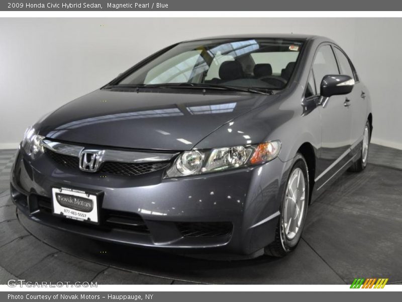Magnetic Pearl / Blue 2009 Honda Civic Hybrid Sedan