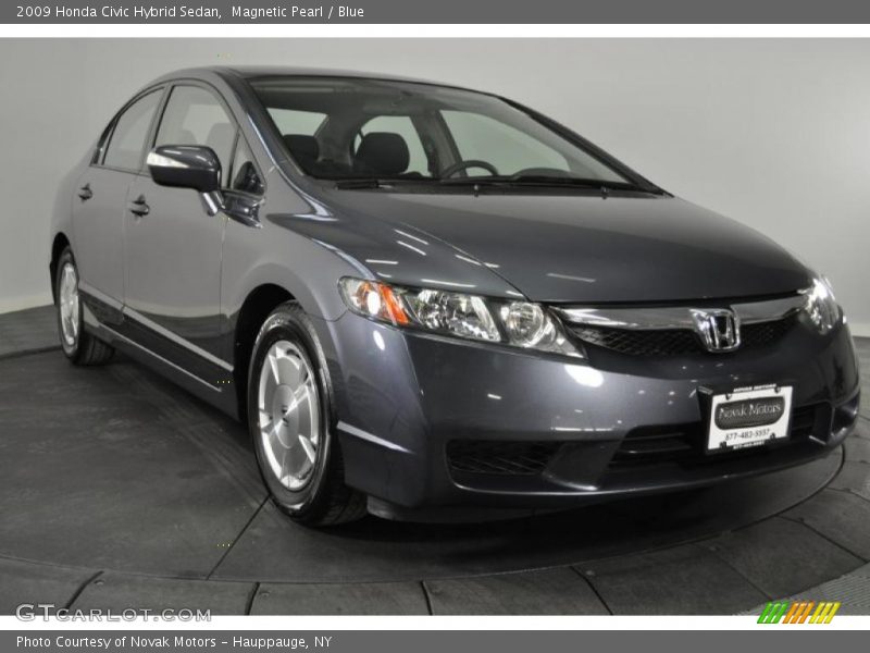 Magnetic Pearl / Blue 2009 Honda Civic Hybrid Sedan