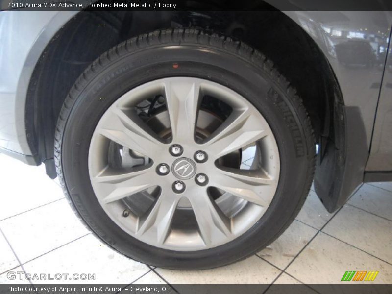 Polished Metal Metallic / Ebony 2010 Acura MDX Advance