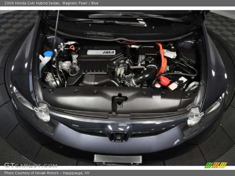 Magnetic Pearl / Blue 2009 Honda Civic Hybrid Sedan