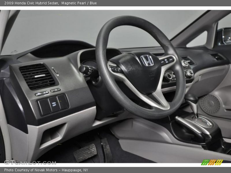 Magnetic Pearl / Blue 2009 Honda Civic Hybrid Sedan