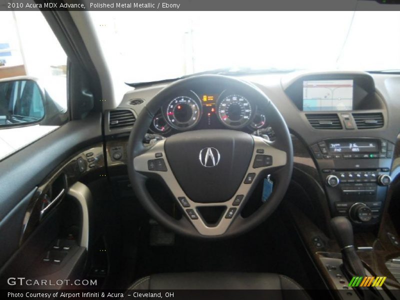 Polished Metal Metallic / Ebony 2010 Acura MDX Advance