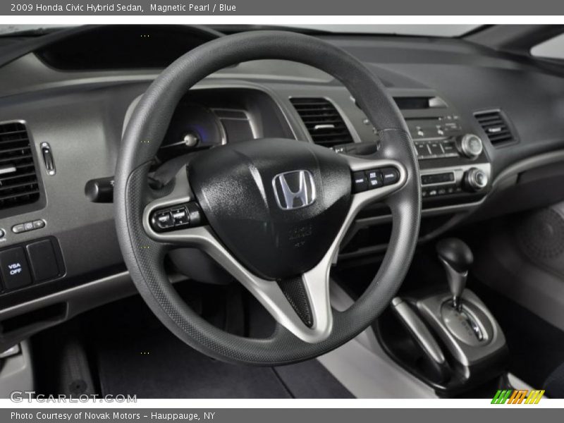 Magnetic Pearl / Blue 2009 Honda Civic Hybrid Sedan