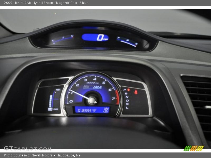 Magnetic Pearl / Blue 2009 Honda Civic Hybrid Sedan
